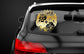 Tonga Gold Coat of Arms Large Vinyl Sticker 500 x 460mm 50 x 46cm.