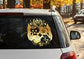 Tonga Gold Coat of Arms Large Vinyl Sticker 500 x 460mm 50 x 46cm.