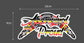 Aboriginal and Proud Car Sticker 200 x 90mm