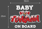 BabyTongan Car Sticker 320 x 230mm.