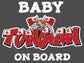 BabyTongan Car Sticker 320 x 230mm.