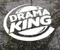 Drama King White Decal Sticker 210 x 220mm