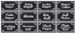 132 Black Vinyl Rectangle Pantry Labels Leaves