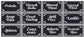 132 Black Vinyl Rectangle Pantry Labels Leaves