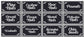 132 Black Vinyl Rectangle Pantry Labels Leaves