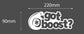 Got Boost White Decal Sticker 220 x 90mm