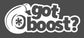 Got Boost White Decal Sticker 220 x 90mm