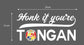 Honk If Your Tongan Car Sticker 250 x 120mm