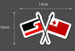 Tonga and Maori Combined Flags Vinyl Sticker