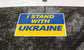 I Stand With Ukraine 4 Pack Vinyl Flag Sticker Set Each Sticker 150 x 100mm