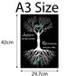 A3 New Zealand Tree Of Life Lady Canvas Print