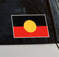 Aboriginal Flag Waterproof Vinyl Sticker 150 x 100mm