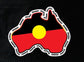 Aboriginal Flag Murri Themed Map Of Australia Soft Cotton Bucket Hat.