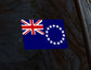 Cook Island Flag 15 Stars Vinyl Waterproof Car Sticker 15 x 10cm or 30 x 20cm