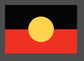 Sheet of 24 Aboriginal Flag and Torres Strait Vinyl Stickers each sticker is 33 x 22mm