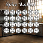 120 Spice Labels Leaves