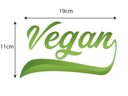 Vegan Decal No Background 190 x 110mm or 330 x 190mm