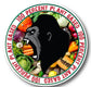 Vegan 100% Plant Based Ape Vinyl Sticker 100 x 100mm or 200 x 200mm