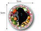 Vegan 100% Plant Based Vinyl Stickers Sheet of 8 5 x 5cm